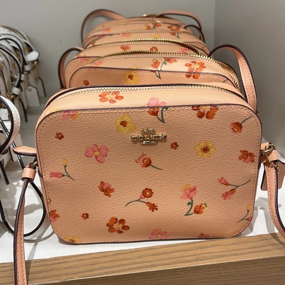 Coach c8699 Mini Camera Bag With Mystical Floral Print Faded Blush Multi - Picture 1 of 16